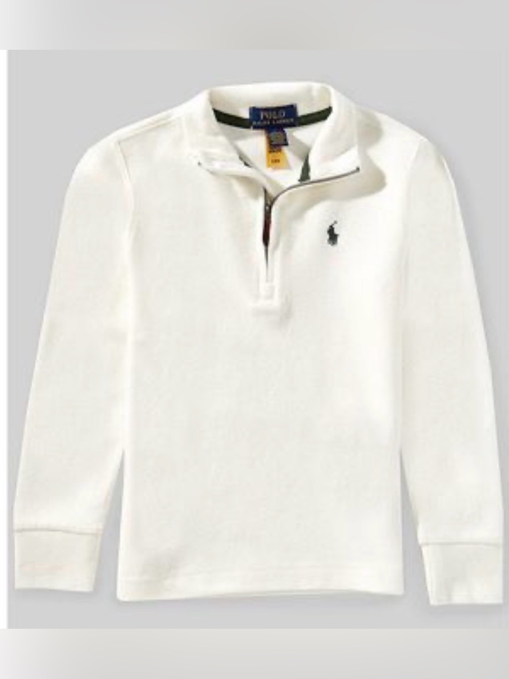 POLO Ralph Lauren Little Boys’ Estate-Rib Mock Neck Quarter Zip - 3/3T